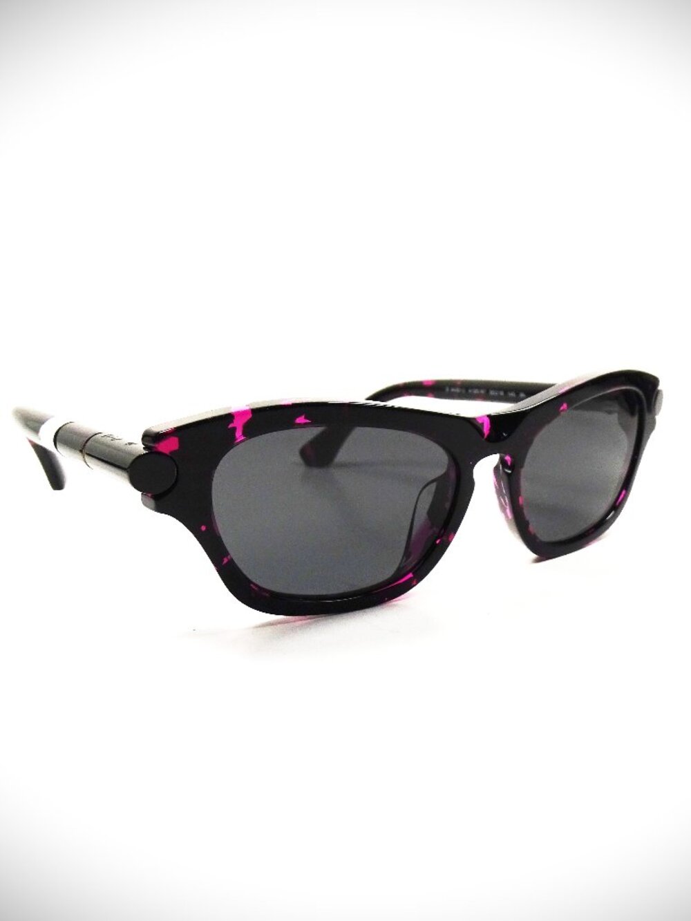 BURBERRY B 4430U 412687 Fuchsia Havana Frame Gray Lens 55-18-145 Sunglasses